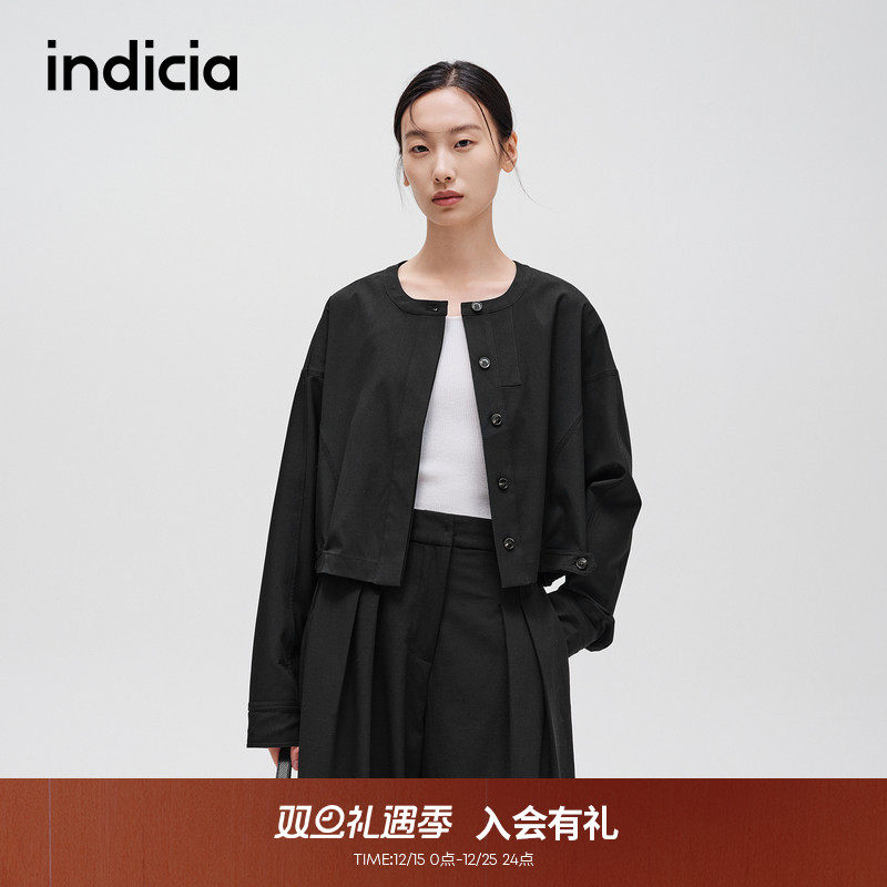 indicia标记简约通勤舒适短外套
