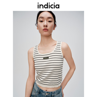 百搭工字背心通勤风6B404BX196C 简约时尚 indicia标记商场同款 夏季
