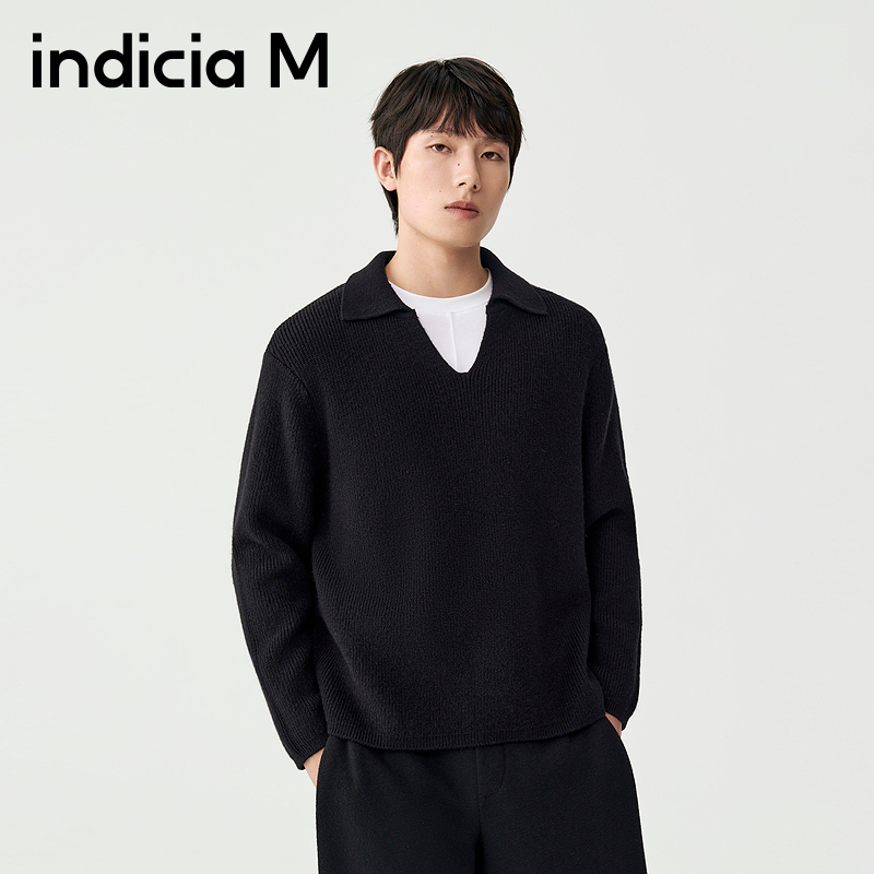 indiciaM标记男装商场同款2025冬季新款简约风百搭毛衫M2D5MS163L