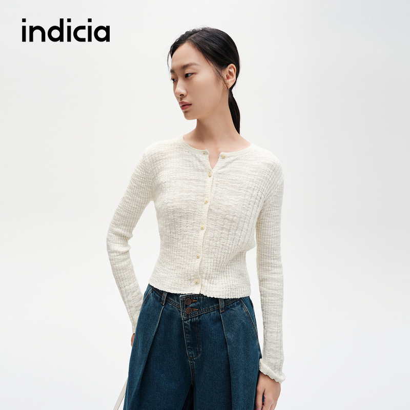 indicia标记时尚显瘦针织开衫