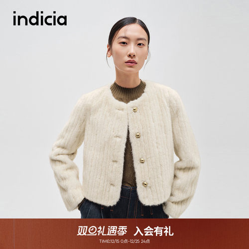 indicia标记时尚气质款短外套