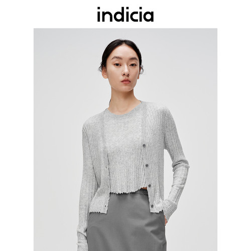indicia标记简约舒适针织衫背心