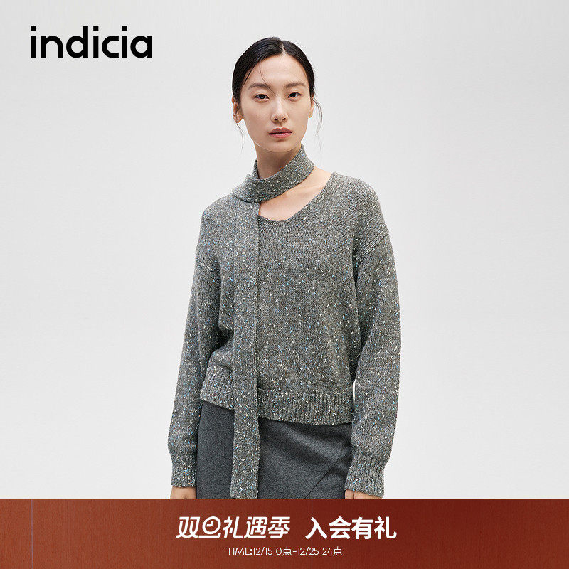 indicia标记简约文艺风舒适毛衫