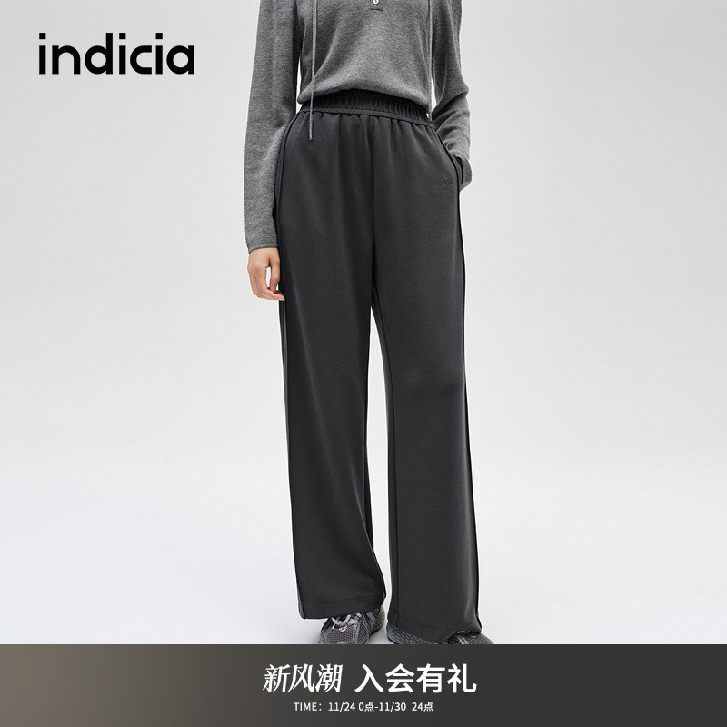 indicia标记简约通勤舒适休闲裤