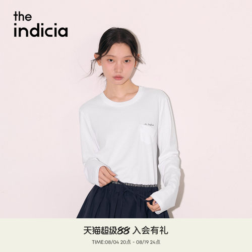 the indicia标记2026秋新款简约设计感宽松落肩百搭T恤L2C6TX250Y