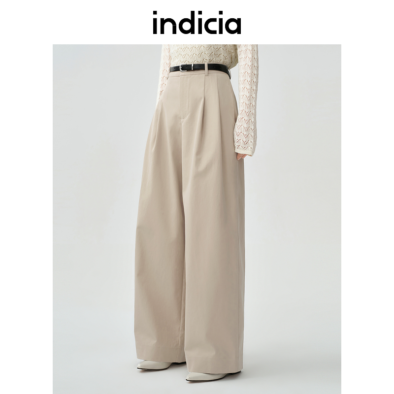 indicia标记春气质阔腿休闲裤