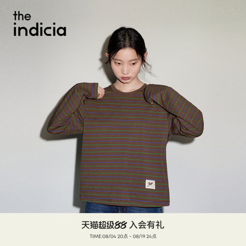 the indicia标记2026秋季新款秋日复古氛围显白短款T恤L2C6TX195Y