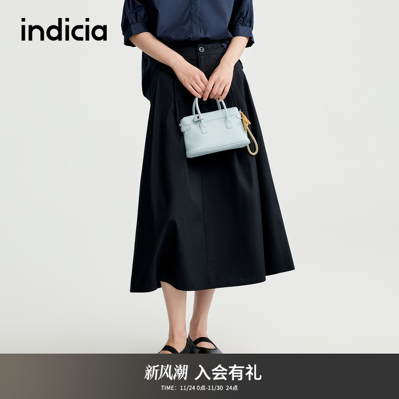 indicia标记A字裙优雅大方半身裙