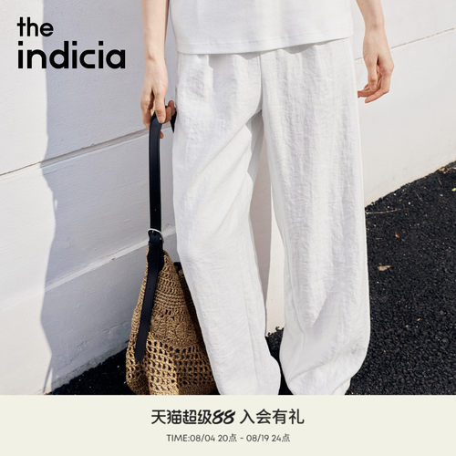indicia标记2026夏季新款极简松弛感百搭显高藏肉休闲裤L2B6KZ052