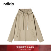 indicia标记商场同款 F2A5FY057N 风衣 25秋新款 连帽休闲简约风短款