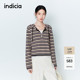 indicia标记2026春季 L2A6ZZ036 针织衫 新款 轻盈舒适松弛感条纹短款
