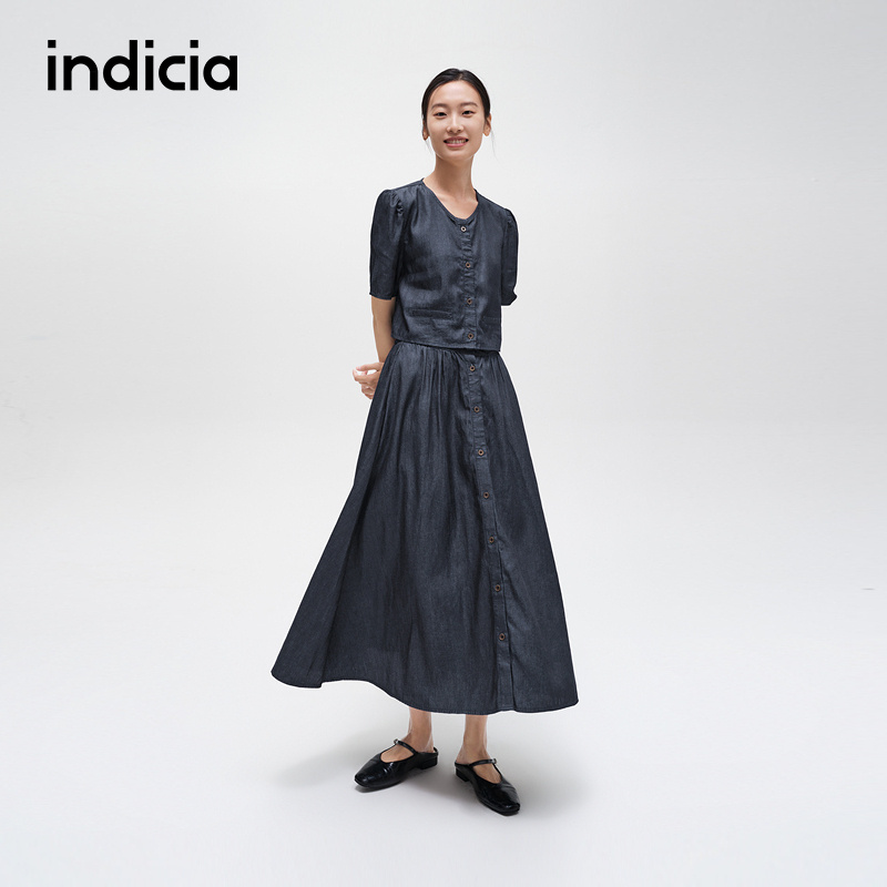 indicia标记简约通勤风裙子套装