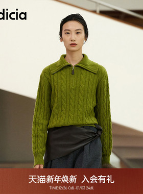 【秀场同款】indicia标记2025冬新款简约百搭活力感毛衫L2D5MS270