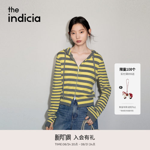 the indicia标记2026秋季新款松弛感复古撞色显白开衫 L2C6KS210Z