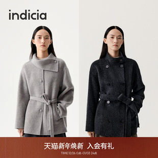 indicia标记25冬新羊绒羊毛中长双面呢大衣DY252 呢好系列大衣