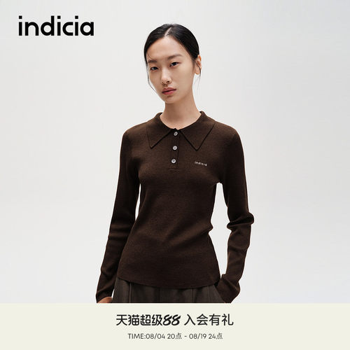indicia标记美拉德风针织衫
