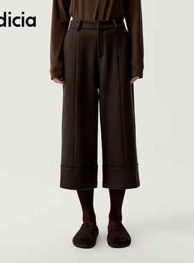 indicia标记商场同款2025冬新款复古时髦七分裤休闲裤 F2D5KZ565N