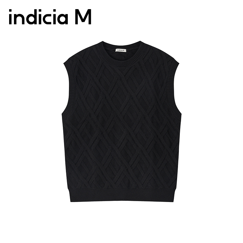 indiciaM标记男装商场同款2025秋新简约通勤休闲背心M4D210BX255