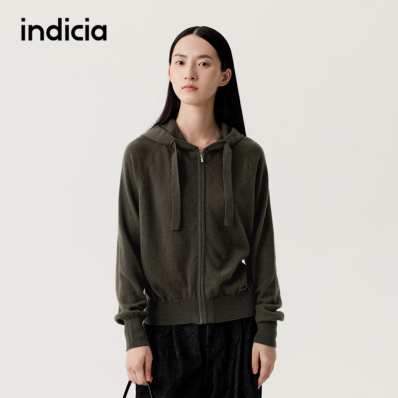 indicia标记简约百搭针织开衫