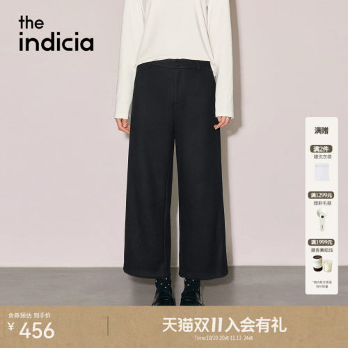 the indicia标记2026冬新款温柔精致甜酷风直筒八分裤 L2D6KZ389Z