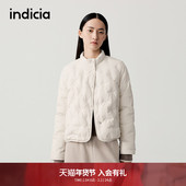 indicia标记商场款 YR508C 2025年新款 90%白鸭绒轻薄短款 羽绒服女款