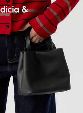 indicia&标记单肩斜挎手提包柔软真牛皮中号通勤显气质AF2C5BP112