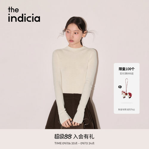 the indicia标记2026冬季新款显瘦百搭多色绵羊毛毛衫 L2D6MS266Z