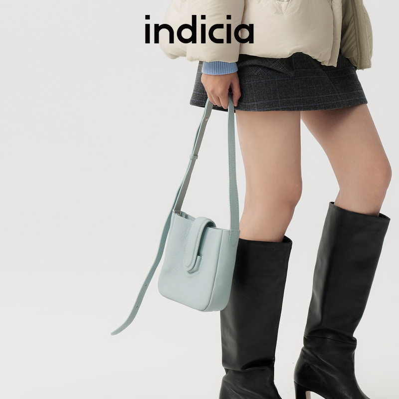 indicia&精选牛皮轻奢hobo腋下包AF2C5BP110度假风单肩斜跨福袋包