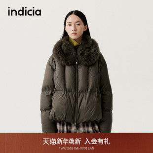 保暖加厚羽绒服外套L2D5YR278 indicia标记2025冬新款 温暖毛领