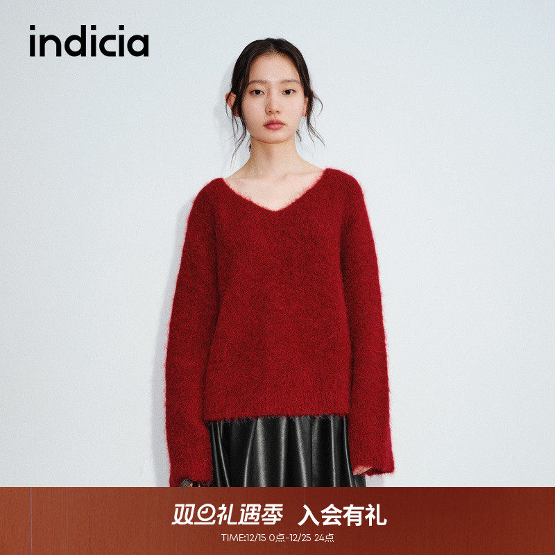 indicia标记温柔慵懒氛围感毛衫