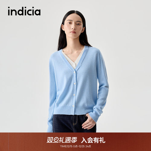 indicia标记早秋单穿小上衣针织