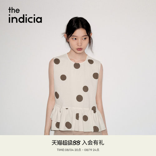 the indicia标记2026夏季新款复古法式氛围感荷叶边上衣L2B6SY165