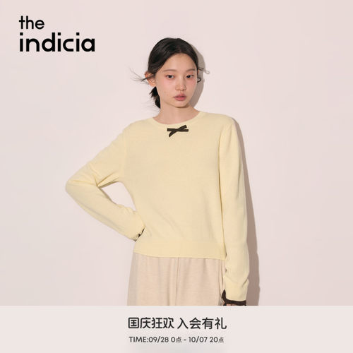 the indicia标记2026冬季新款温柔活泼撞色设计感毛衫 L2D6MS270Y