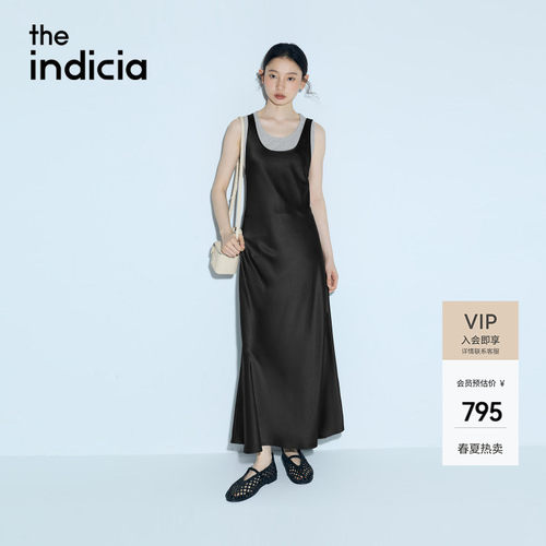 the indicia标记2026夏季新款舒适醋纤真两件百搭连衣裙L2B6LQ095