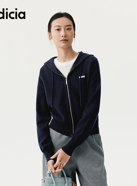 indicia标记商场同款2025冬季新款简约舒适通勤风开衫 F2D5KS400N