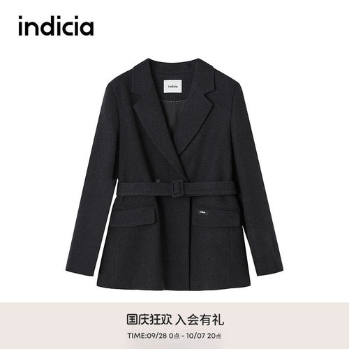 indicia标记商场同款冬新款时尚通勤舒适西装外套 F2D5XZ534C
