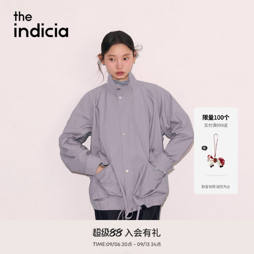 the indicia标记2026秋季新款香芋紫显白小众宽松外套 L2C6WT263Y