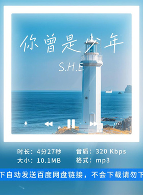 【淘淘伴奏】B3257S.H.E 你曾是少年 原版伴奏 无人声