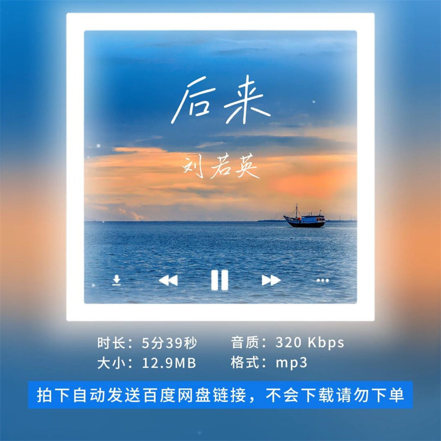 【淘淘伴奏】B2953刘若英 后来 原版伴奏 带和声