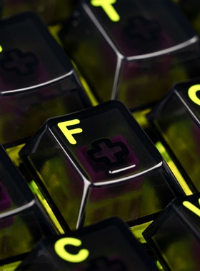 Angry Miao 怒喵 冰川透明键帽 CYBERBOARD系列无线机械键盘键帽