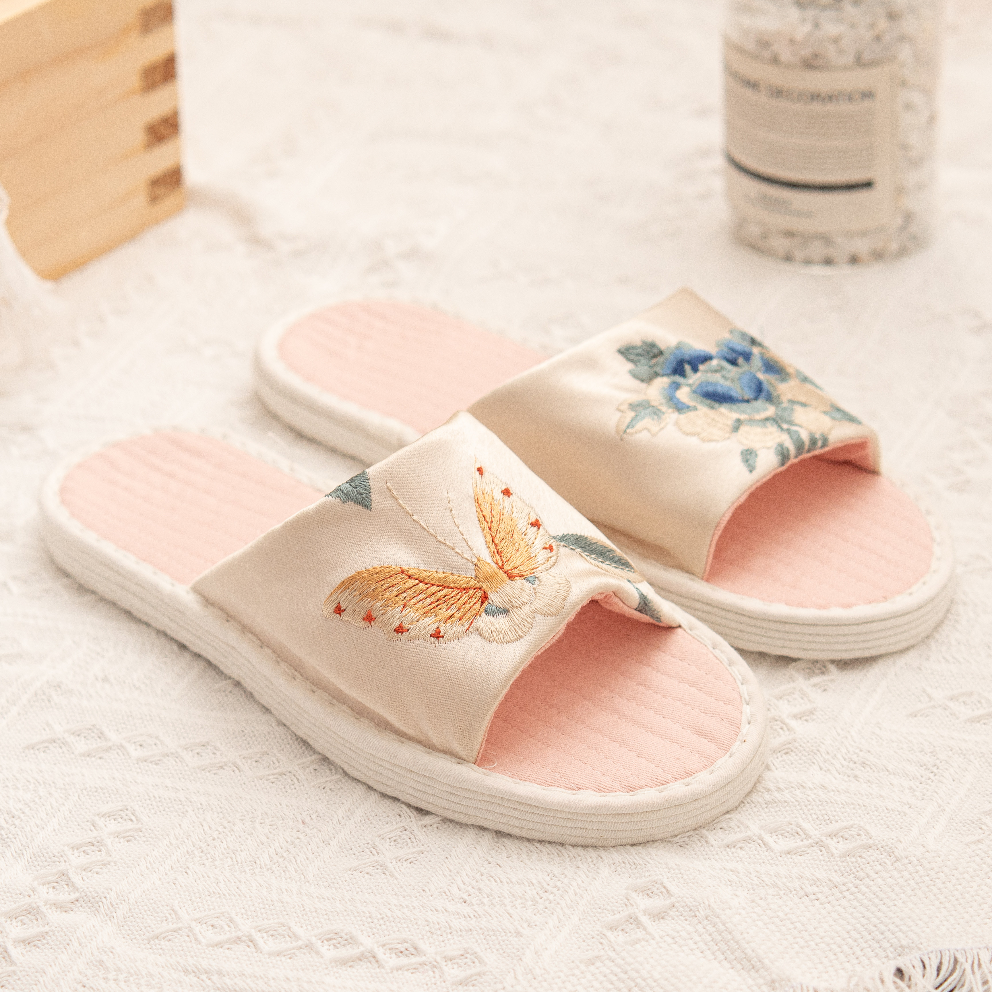 夏季千层底手工布艺拖鞋女简约居家一字凉拖鞋软底透气外穿养生鞋,女鞋,一字拖,淘宝优惠券,粉丝福利购,淘宝优惠卷