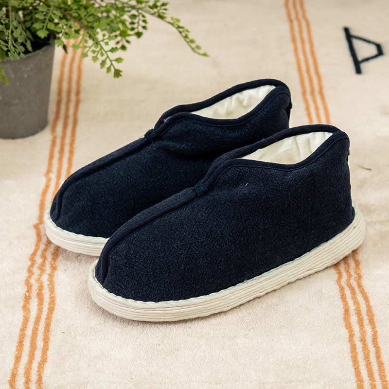 冬季复古老北京布鞋男加厚保暖中老年棉布鞋手工千层底中式老棉靴,流行男鞋,时装靴,淘宝优惠券,粉丝福利购,淘宝优惠卷