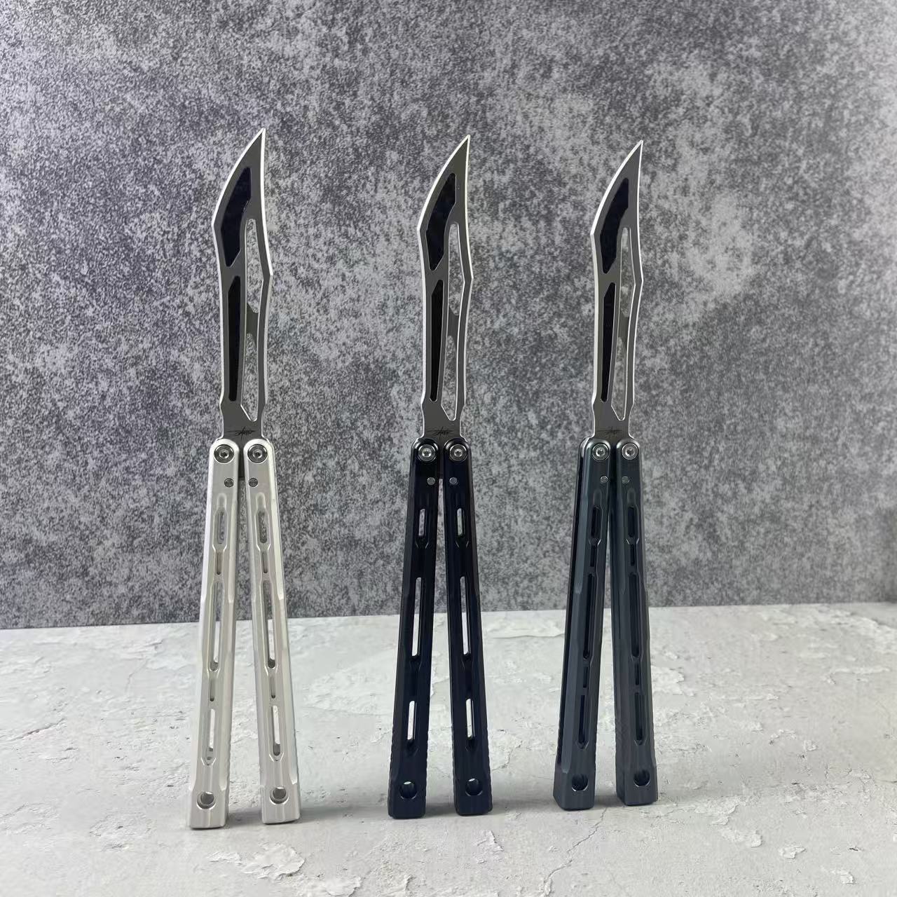 班输造物8803千机蝴蝶花式甩刀新手练习入门玩具刀未开刃天工巧夺