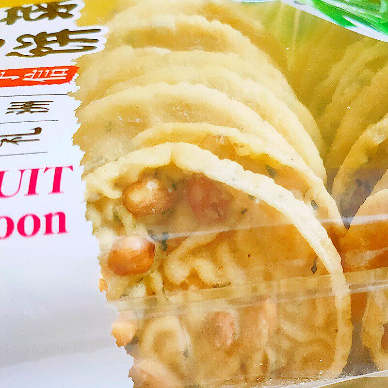 铁勺饼客家特产花生韭菜广东酥饼饼干花生脆饼韭菜饼干油酥油炸