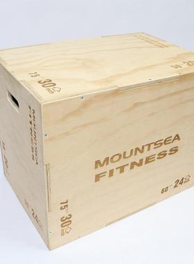 木跳箱加厚三合一爆发力训练可拆卸体能弹跳凳私教plyo boxes健身
