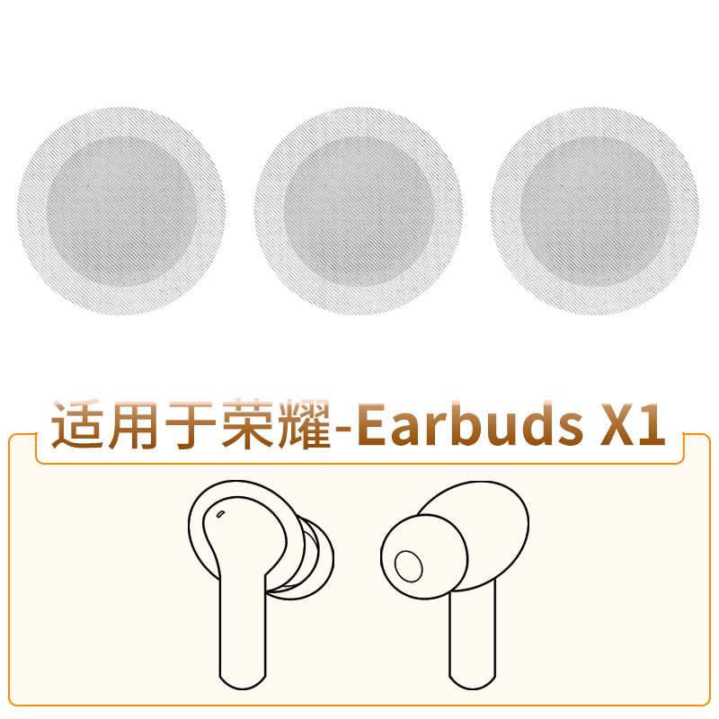 品吉高防尘网适用于华为荣耀亲选Earbuds X1耳机隔音网声氏CE79喇叭口过滤网调音网阻尼网EarbudsX1替换配件-封面