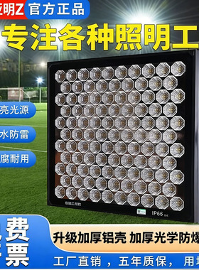 明华亚明Z塔吊灯2000W工地工程led探照灯强光射灯户外防水投光灯