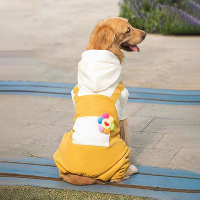 大狗狗衣服四脚金毛拉布拉多冬季宠物中型大型犬冬装加厚四脚衣