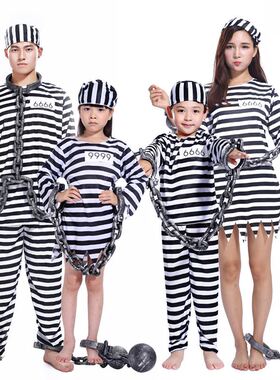 cosplay Halloween prisoner costume万圣节鬼节囚犯衣服性感
