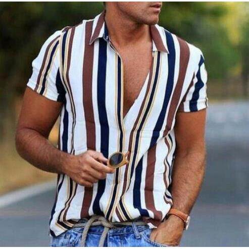Striped Shirts For Men Shirt Summer clothes Tops mens man 23